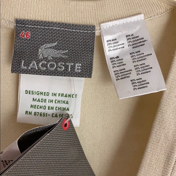 Lacoste Cream button down vest - Picture 4 of 6